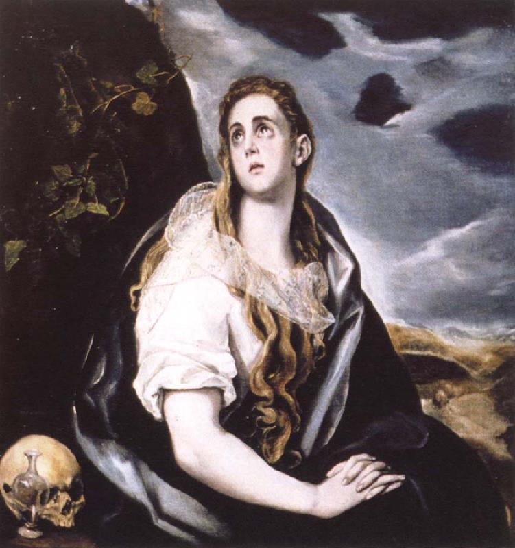 El Greco the repentant magdalen oil painting picture